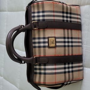 Vintage “horseferry” nova check Burberry bag